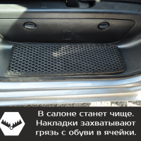 Автомобильные коврики EVA на Накладки на пороги Hyundai Grand Starex (2017->)