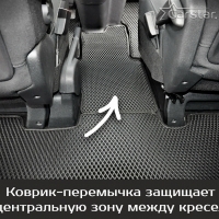 Автомобильные коврики EVA на Peugeot Traveller 7 мест, не Long (2016-2024) 