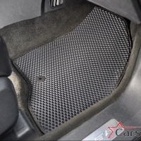 Коврики текстильные на Ford Explorer V рестайл 3 ряда (2015->) 