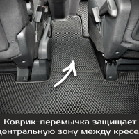 Коврики текстильные на Opel Zafira Life 8 мест Long (2019-2025) 