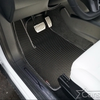 Двухслойные коврики EVA на Tesla Model X 6 мест 3 ряда (2015->) 