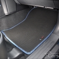 Двухслойные коврики EVA на Toyota Land Cruiser Prado 150 рестайл 3 ряда (2013->)