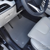 Двухслойные коврики EVA на Hyundai Palisade I 3 ряда (2018->)