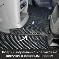 Автомобильные коврики EVA на Hyundai Staria 9 мест (2021->)