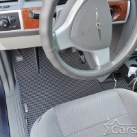 Автомобильные коврики EVA на Chrysler Grand Voyager V (2008->) 2 ряд: кресла 2+1 без прохода