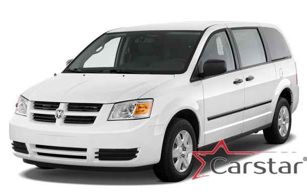 Текстильные коврики для Dodge Grand Caravan V (2007-2020) 2 ряд: кресла 2+1 без прохода