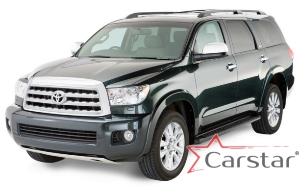 Автомобильные коврики EVA 3D для Toyota Sequoia II 3 ряда (2008->)
